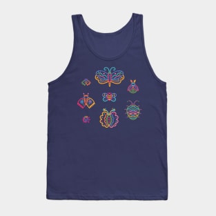 Colourful linear insects Tank Top
